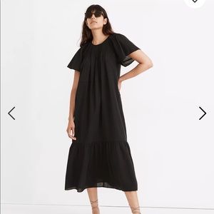 MADEWELL Embroidered Smocked Midi Dress